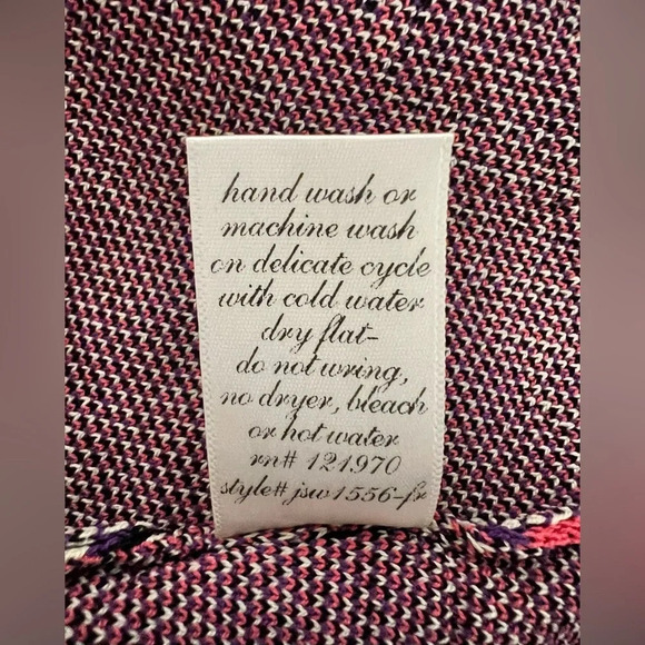 Miami Abstract Tribal Geometric Short Sleeve Dress Purple Small  NWT - Picture 8 of 12